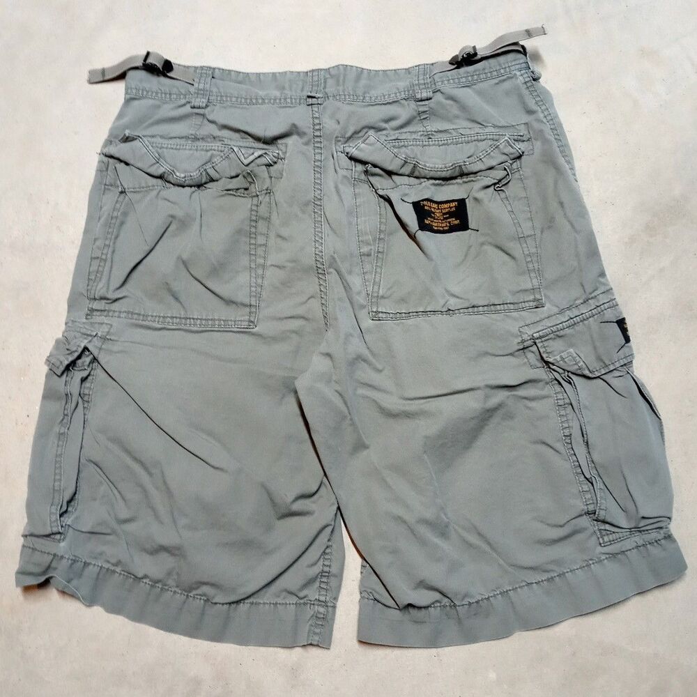 Vintage Polo Ralph Lauren Military Surplus Distressed Cargo Shorts Size 34 - Picture 6 of 11